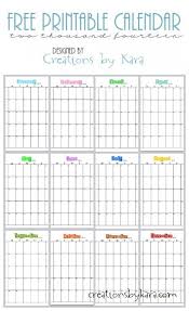 Free Printable Calendar For 2014 Creations By Kara Free Printable Calendar Free Printables Printable Calendar Organizer