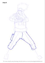 The shape of his face must be correct. Learn How To Draw Kakashi Hatake From Naruto Naruto Step By Step Drawing Tutorials