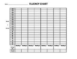 Fluency Chart Up To 160 Wpm Reading Tracker Read 180