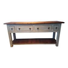 Sofa server sofa server table unfinished international. English Light Blue Sofa Server Table Chairish