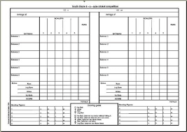 Indoor Cricket Score Sheet Shefalitayal