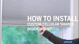 5 мин и 59 сек. How To Install Levolor Custom Cellular Shades Inside Mount Youtube