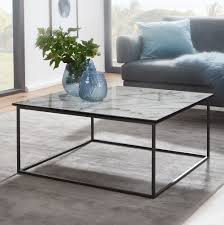 Darum haben wir unsere eigenen. Wohnling Couchtisch Quadratisch 80x38x80 Cm Mit Marmor Optik Weiss Wohnzimmertisch Mit Metall Gestell Schwarz