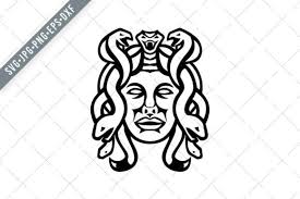 Download Head Of Medusa Greek Goddess Graphic By Patrimonio Creative Fabrica In 2020 Graphic Illustration Octopus Drawing Black And White Illustration SVG Cut Files