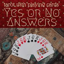 It guides a person towards making wiser life choices. Tarot With Playing Cards Yes No Answers Exemplore