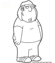 Printable Chris Family Guy Cartoon Coloring Pages Louis Family Guy Coloring Books