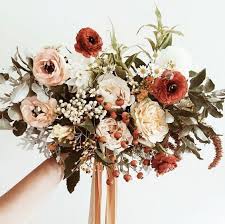 From red to purple to rainbow flowers, search wedding flowers by color and quickly see what your choices are. 100 Fall Wedding Bouquets Diy Bridal Bouquets For September October And N Wedding Flower Arrangements Fall Wedding Flower Arrangements Orange Wedding Colors