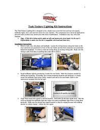 Tusk Enduro Lighting Kit Instructions Fill Online Printable Fillable Blank Pdffiller