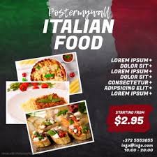 Wedding blogs are a great source for downloadable menus that are a little more interesting than the usual microsoft word template. 400 Italian Food Customizable Design Templates Postermywall