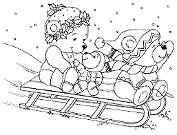 Sledding December Coloring Pages Christmas Coloring Pages Cool Coloring Pages Cute Coloring Pages