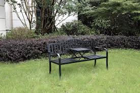 Outdoor bench park garden bench, all chair anti rust cast aluminum patio yard bench carved rose loveseat bench for backyard, porch, balcony, lawn (copper) 5.0 out of 5 stars. Backyard Creations Steel Patio Bench At Menards