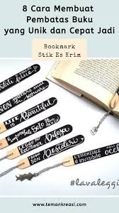 Bookmark Stik Es Krim 8 Cara Membuat Pembatas Buku Buku Washi Tanda Baca