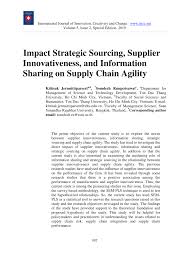 We are manufacturers of precision built, high quality kitchen and bedroom furniture. Pdf Impact Strategic Sourcing Supplier Innovativeness And Information Sharing On Supply Chain Agility