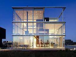 The only walls are interior ones used to divide functional spaces from each other. Glass Box Abodes Amsterdam S Rieteiland House Leaves Little Privacy For Its Inhabitants