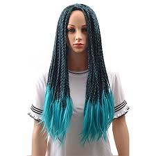 See more ideas about hairstyle, braided hairstyles, hair styles. Buy Beron Adult Child Kids Long Braided Fake Hair Wig For Halloween Anime Costume Cosplay Blue And Black Mixed Online In Kuwait B075scdkn6