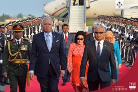A directory listing of six officers assigned to the first lady of malaysia (flom) was removed to avoid confusion, minister in the prime minister's department mohd nazri abdul aziz told the house. Prime Minister And First Lady Of Malaysia Arrive In The Maldives On Official Visit The President S Office