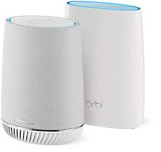 Netgear Orbi Tri Band Whole Home Mesh Wifi System With Built In Smart Speaker And 3gbps Speed Wifi Router Netgear Fastest Wifi Router