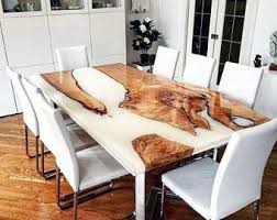 Epoxy Living Room Tablelive Edgeblue Resin River Tableblue Etsy In 2020 Epoxy Wood Table Dining Table In Kitchen Resin Table