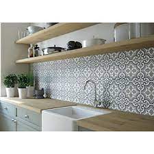 Filter, save & share beautiful kitchen with glass tile backsplash remodel pictures, designs and ideas. Wickes Melia Sage Patterned Ceramic Tile 200 X 200mm In 2020 Patterned Kitchen Tiles Kitchen Splashback Tiles Kitchen Wall Tiles