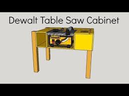 Diy Dewalt Table Saw Cabinet Izzy Swan Youtube Table Saw Station Best Woodworking Tools Portable Table Saw
