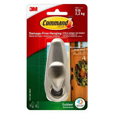 We did not find results for: Command Large Sized Outdoor Classic Decorative Metal Hook With Foam Strips Nickel Target