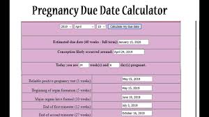 In this calculator, a valid date format is required. Pregnancy Calculator How To Use It And Other Vital Information
