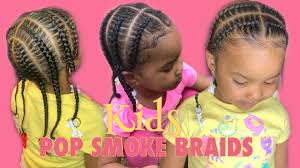Pop smoke inspired how to video braids for kids. Pop Smoke Braids Kids Friendly Natural Hair Youtube