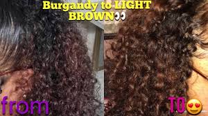 Making a decision is not an easy task, especially when it comes to hair color. I Dyed My Natural Hair From Burgundy To Light Brown Naturally Lori Youtube