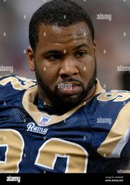 St. Louis Rams defensive end Eric Moore during an NFL football game Sunday,  Nov. 25, 2007, in St. Louis. The Seahawks won 24-19. (AP Photo/Kyle Ericson  Stock Photo