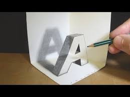 Floating Letter O Drawing Letter O With Pencil Marker 3d Trick Art Vamosart Youtube Drawing Letters 3d Drawings Hard Drawings