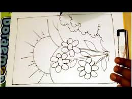 How To Draw A Beautiful Spring Season Scenery Drawing Tutorial For Kids Step By Step Drawing Drawing Tinley Journal They give the order in which to make the various strokes of the pencil. how to draw a beautiful spring season
