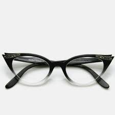 Black And Clear Ombre Glasses Morgangretaaa Cat Eye Glasses Cat Eye Glasses Frames