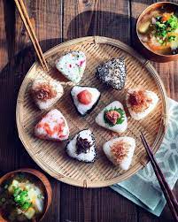 Japanese Rice Balls Japanese Food Bento Yummy Food Japanese Cooking