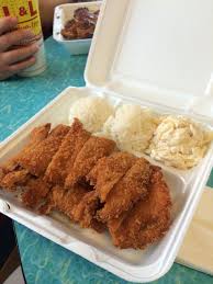 L L Bbq Chicken Katsu White Rice And Delicious Macaroni Salad Yummy Macaroni Salad Bbq Chicken Delicious