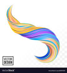 Color Paint 3d Wave Twist Yellow Background Vector Image Yellow Background Paint Colors Vector
