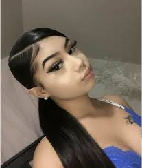 Pin By Ariel Duque On Fashionable Hairstyles In 2020 Edges Hair Baddie Hairstyles Latina Hair