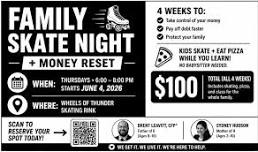Family Skate Night + Money Reset