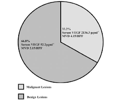 Pie Chart Showing The Expression Of Serum Vegf And Mvd Count