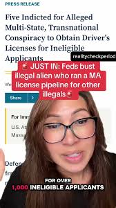 The “Road Safety for Illegal Aliens” in Massachusetts has turned the state  into a literal haven for scamming. Woman reports: "This will piss you the  hell off. A ringleader, 28-year-old illegal Brazilian