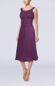 Casual A Line Scoop Zipper Tea Length Bridesmaid Dresses I Personally Love Th Tea Length Bridesmaid Dresses Bridesmaid Dresses Plus Size Tea Length Prom Dress