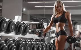 If you're looking for the best fitness wallpaper then wallpapertag is the place to be. Wallpaper Blonde Fitness Girl Weightlifting Woman Ubackground Com