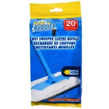 Scrub Buddies Lemon Wet Sweeper Mopping Cloth Refills 20 Ct Packs In 2020 Travel Size Products Floor Sweepers Wet