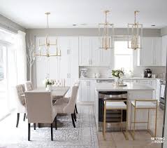 To the left, the first kitchen island's black wood transitional kitchen designs are all about harmony and balance of styles and materials. Our Dark To White Kitchen Remodel Before And After White Kitchen Layouts Kitchen Layout Kitchen Remodel Small
