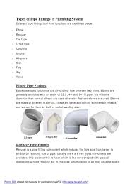 To understand their types, features, and uses read below. Types Of Plumbing Fittings Valve Plumbing