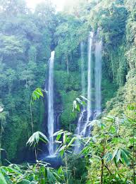 Suasana di lokasi air terjun sangat sejuk karena dipenuhi banyak pepohonan. 9 Air Terjun Segelompok 2 Kopie Ciliks Beach Garden