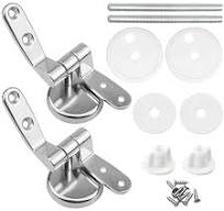 ZFYQ Attaches Charnière Abattant WC, Lot de 2 Charnières de Rechange pour  Lunette de Toilette avec Fixations en Alliage de Zinc : Amazon.fr: Bricolage