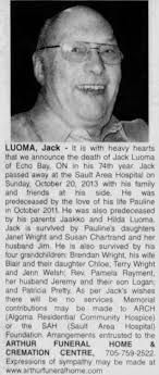 Jack Luoma, 74