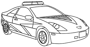 Konabeun Zum Ausdrucken Ausmalbilder Polizeiauto