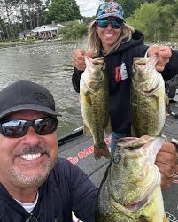 Had a big day with Abby who won the @boatus Show us your catch contest last  year!! It was windy but we caught em'!