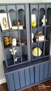 Item features beautiful wood grain, nicely. Mid Century Hutch Thrift Store Makeover My Repurposed Life Rescue Re Imagine Repeat